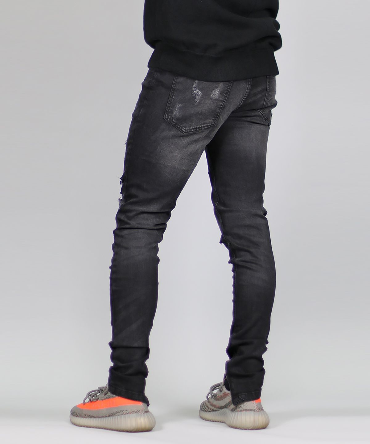 하이퍼 데님(HYPER DENIM) 블랙 가오 지퍼  진