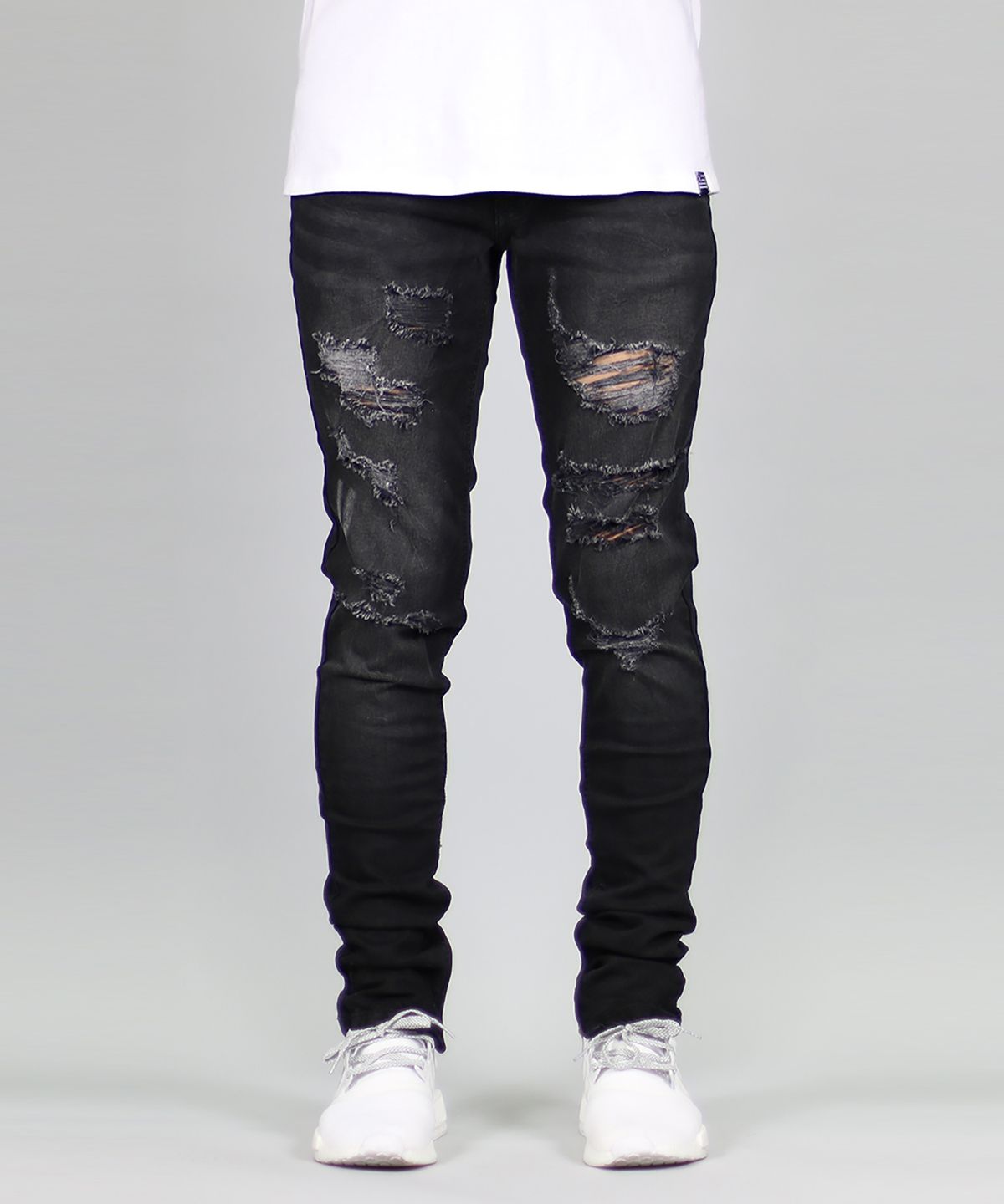 하이퍼 데님(HYPER DENIM) 블랙 가오 지퍼  진
