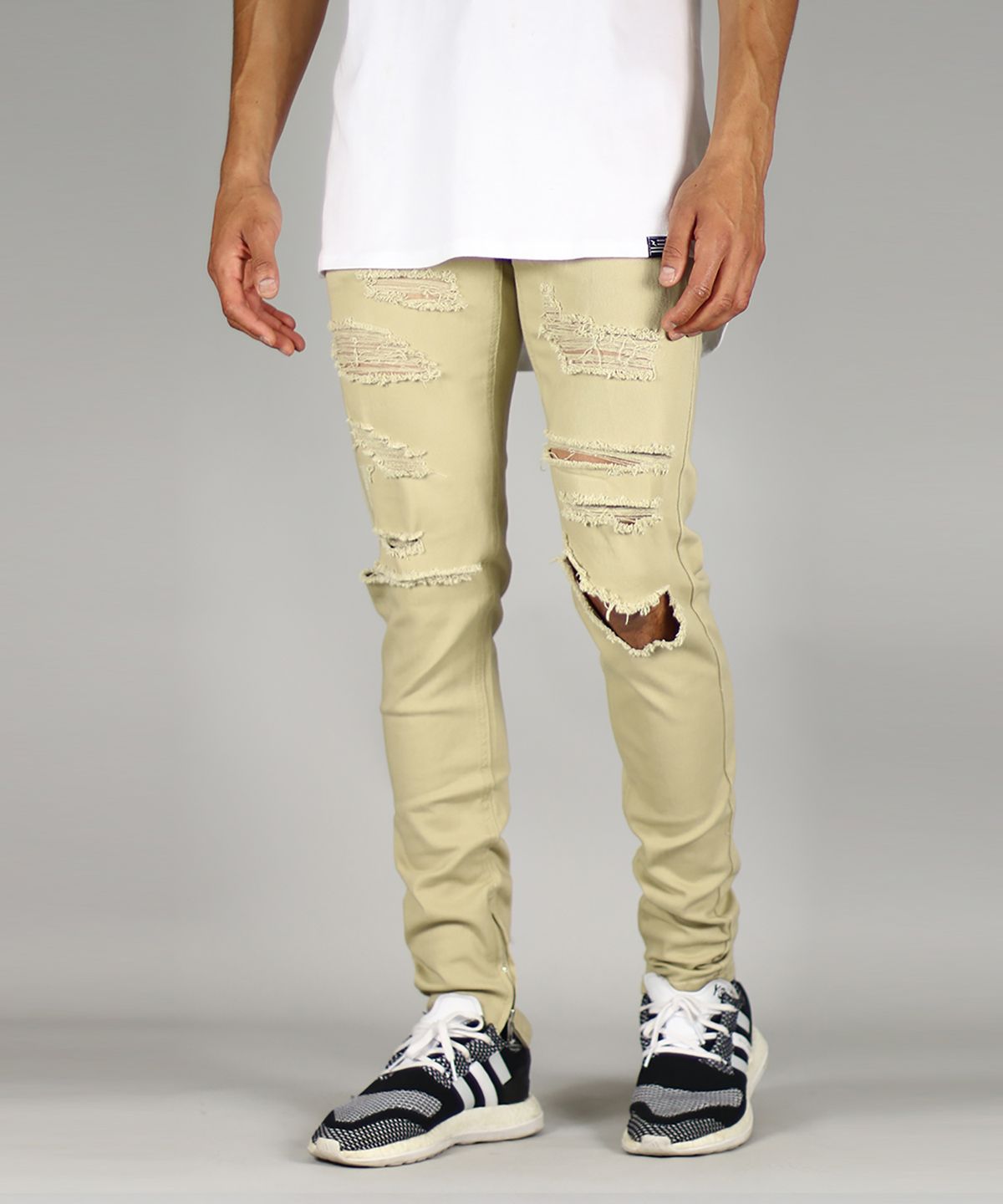 하이퍼 데님(HYPER DENIM) 카키 아토 팬츠