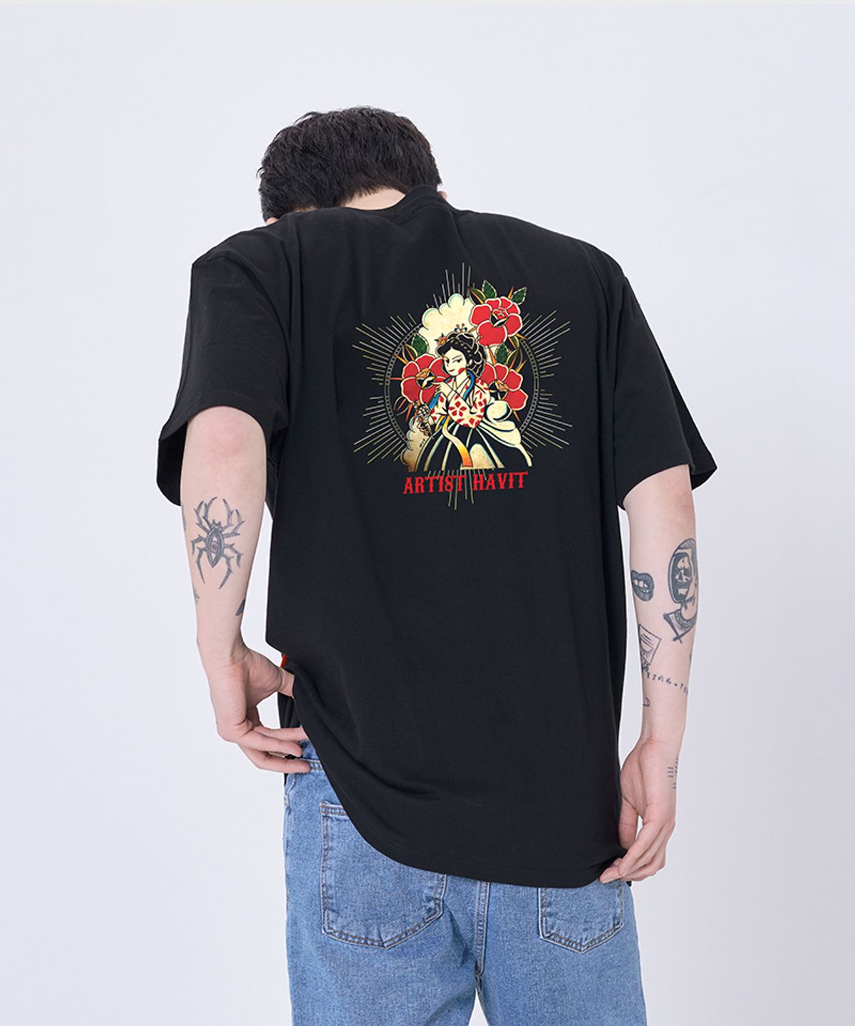아티스트웨어(ARTISTWEAR) [ATW X 해빗] 조선스쿨 반팔티