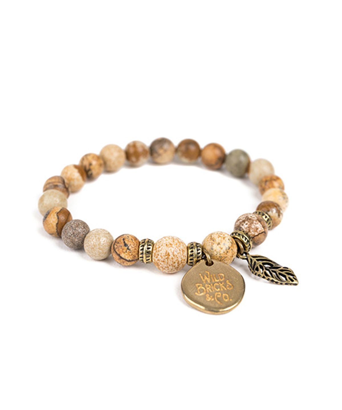 와일드 브릭스(WILD BRICKS) WB GEMSTONE BRACELET (beige)