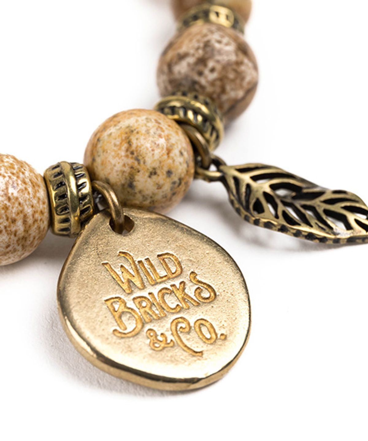 와일드 브릭스(WILD BRICKS) WB GEMSTONE BRACELET (beige)