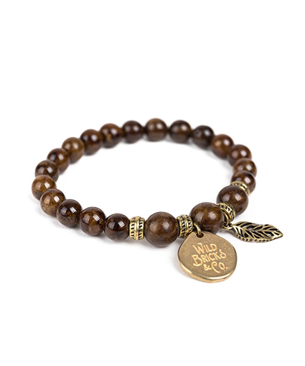 와일드 브릭스(WILD BRICKS) WB GEMSTONE BRACELET (brown)