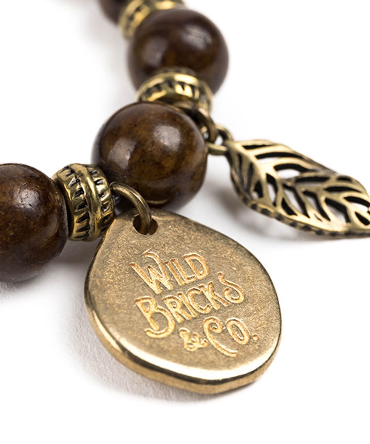 와일드 브릭스(WILD BRICKS) WB GEMSTONE BRACELET (brown)