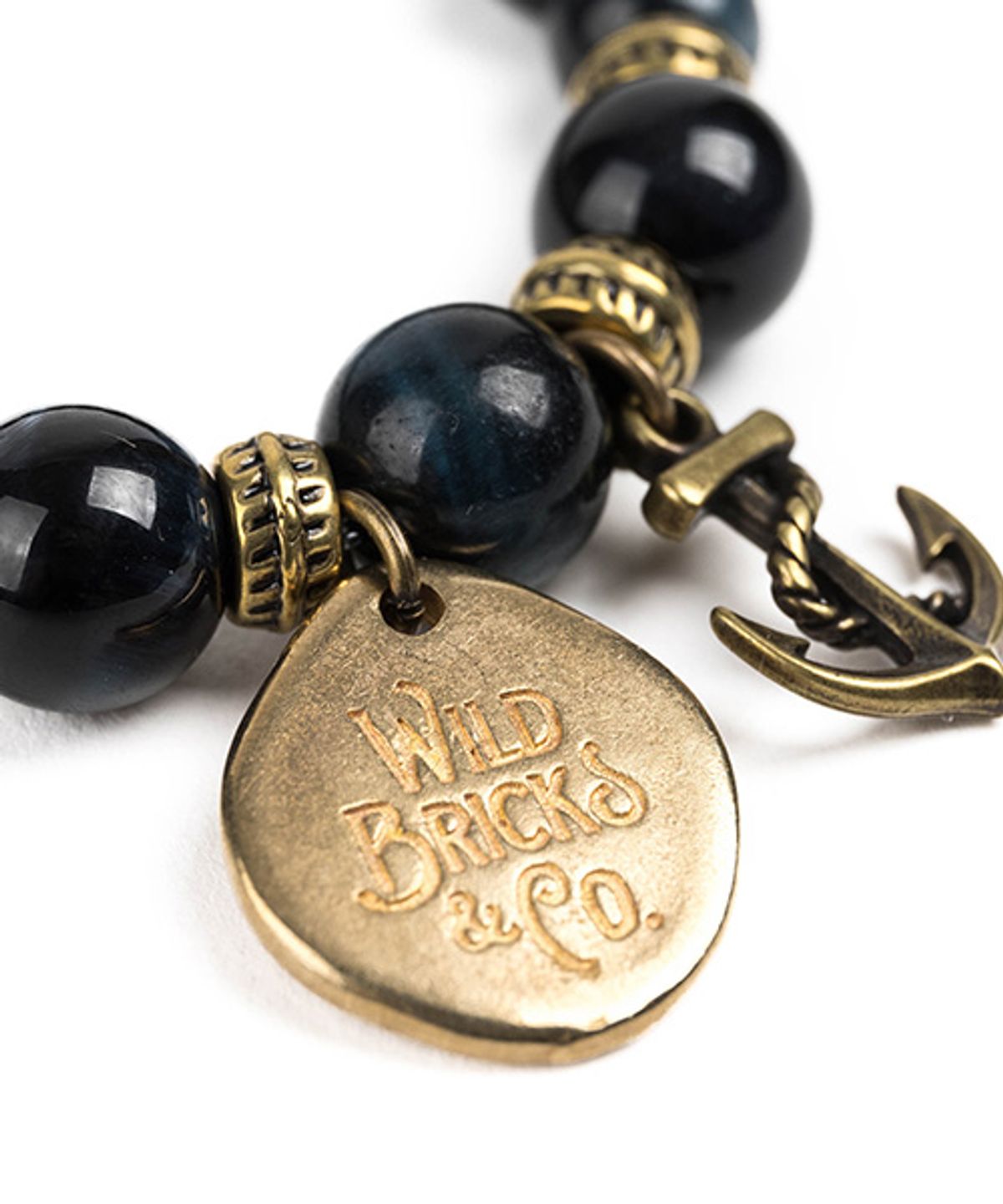 와일드 브릭스(WILD BRICKS) WB GEMSTONE BRACELET (navy)