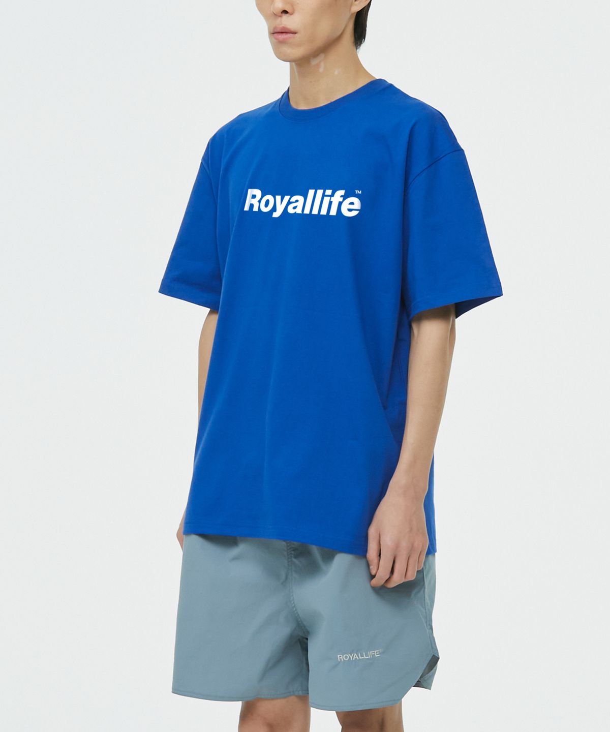 로얄라이프(ROYALLIFE) 오리지널 로고 오버핏 반팔티 (RL001 OG LOGO TEE) - BLUE
