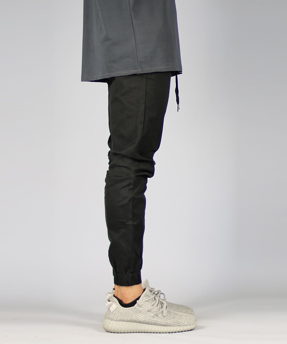 하이퍼 데님(HYPER DENIM) 블랙 드롭 크로치 조거