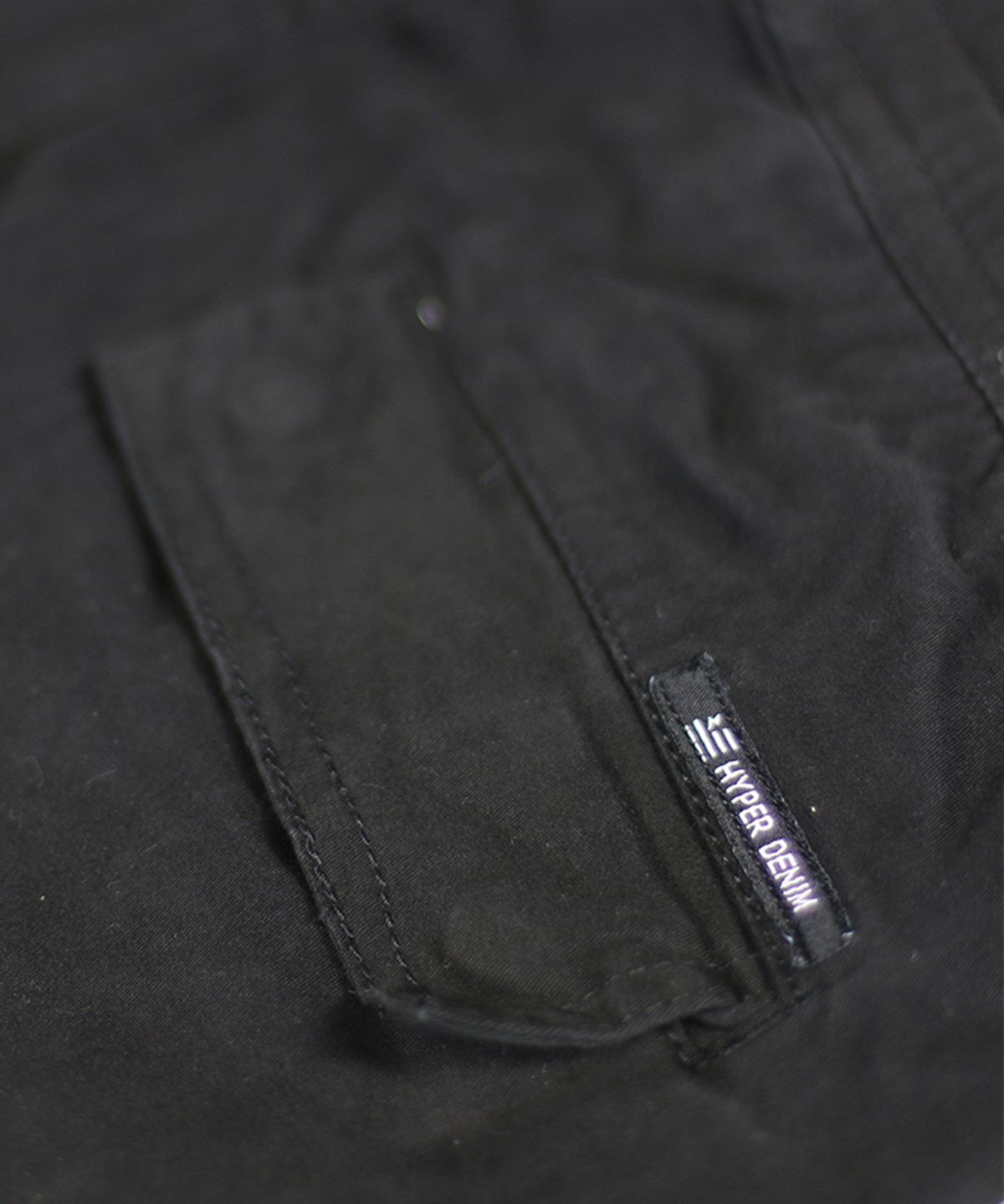 하이퍼 데님(HYPER DENIM) 블랙 카고 조거