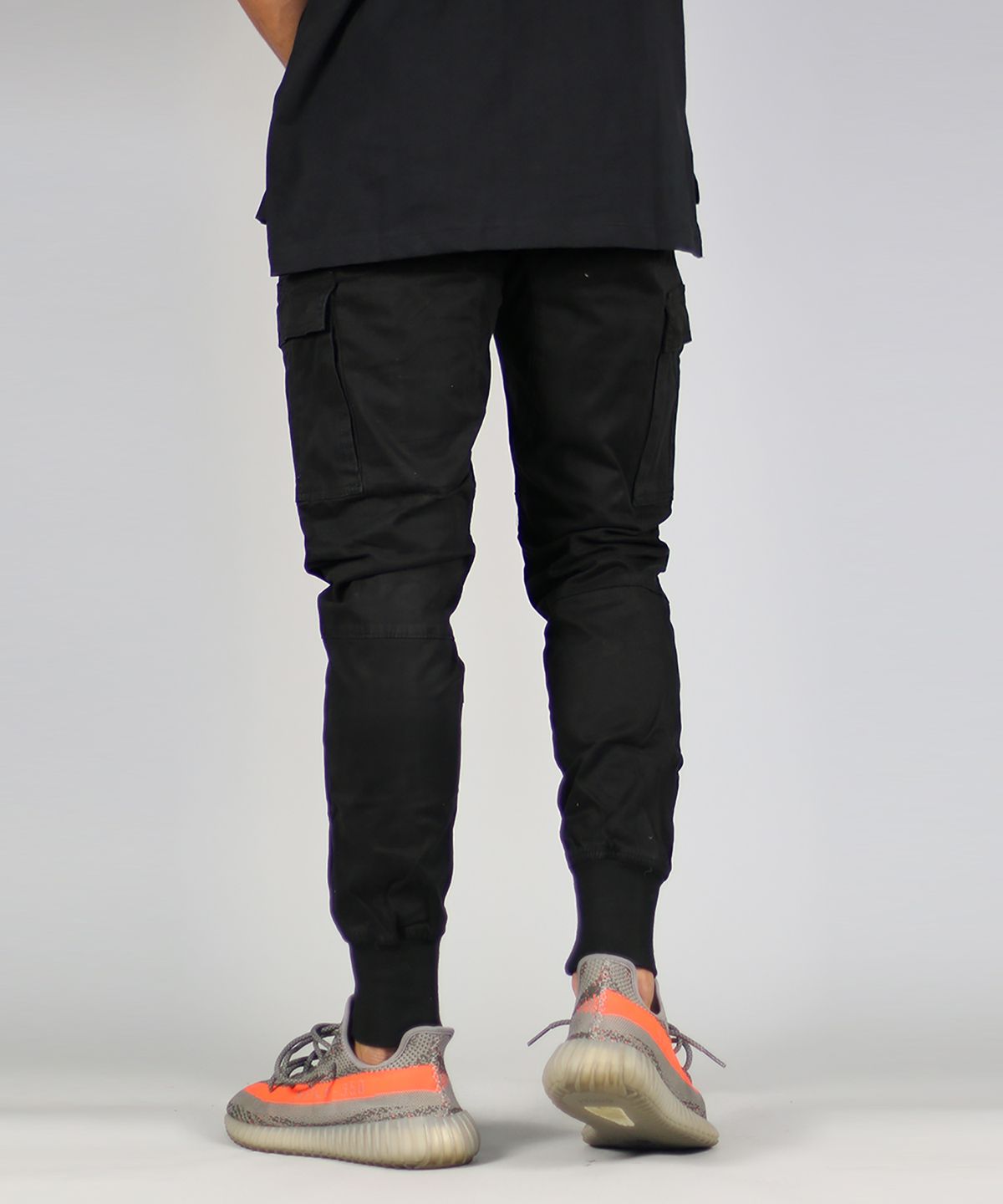 하이퍼 데님(HYPER DENIM) 블랙 카고 조거