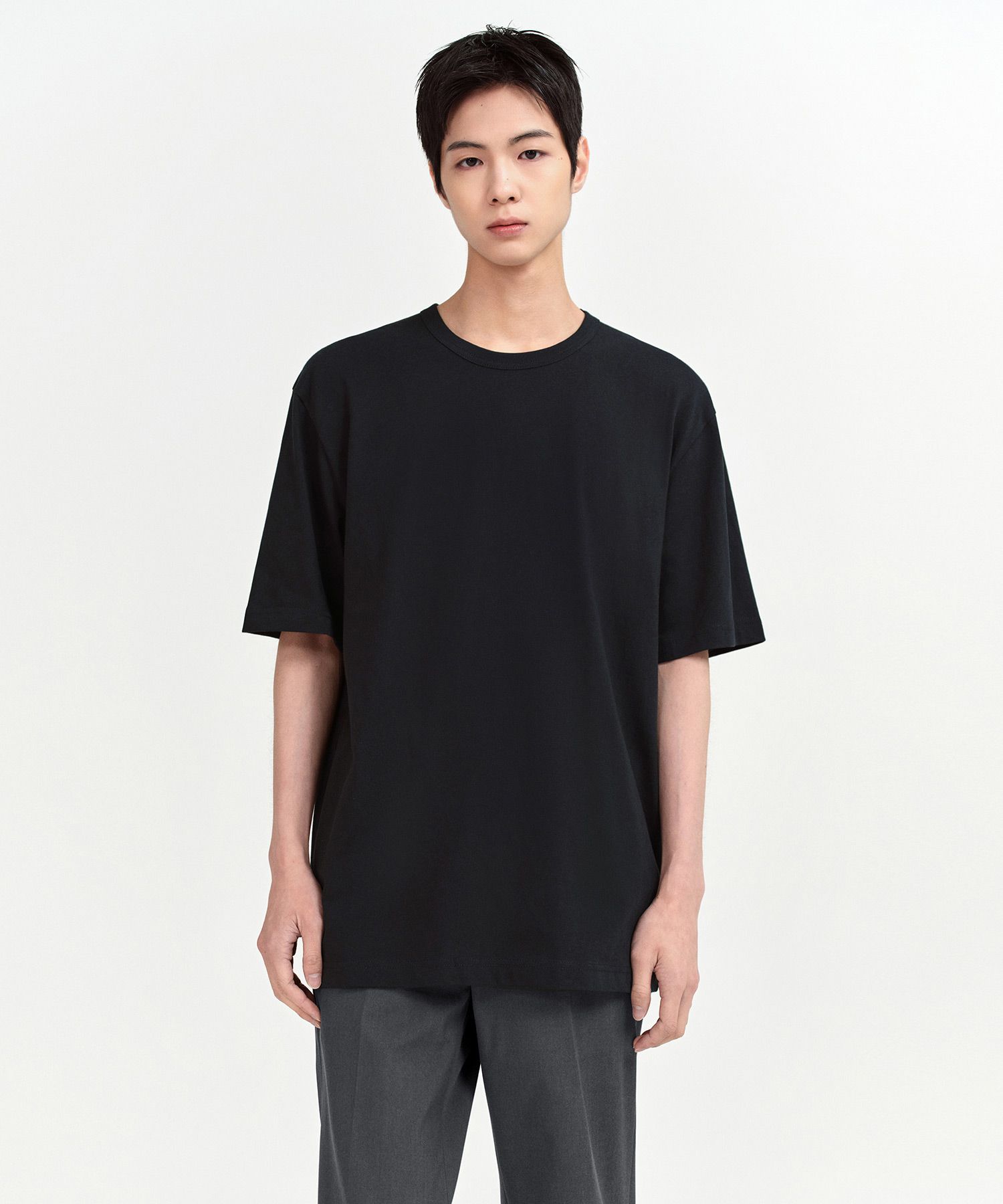 Tシャツ・カットソー *MUSINSA STANDARD* Ponte Crew Neck Long Sleeve T-Shirt Mushr MUSINSA | MUSINSA STANDARD Ponte Crew Neck Long Sleeve T