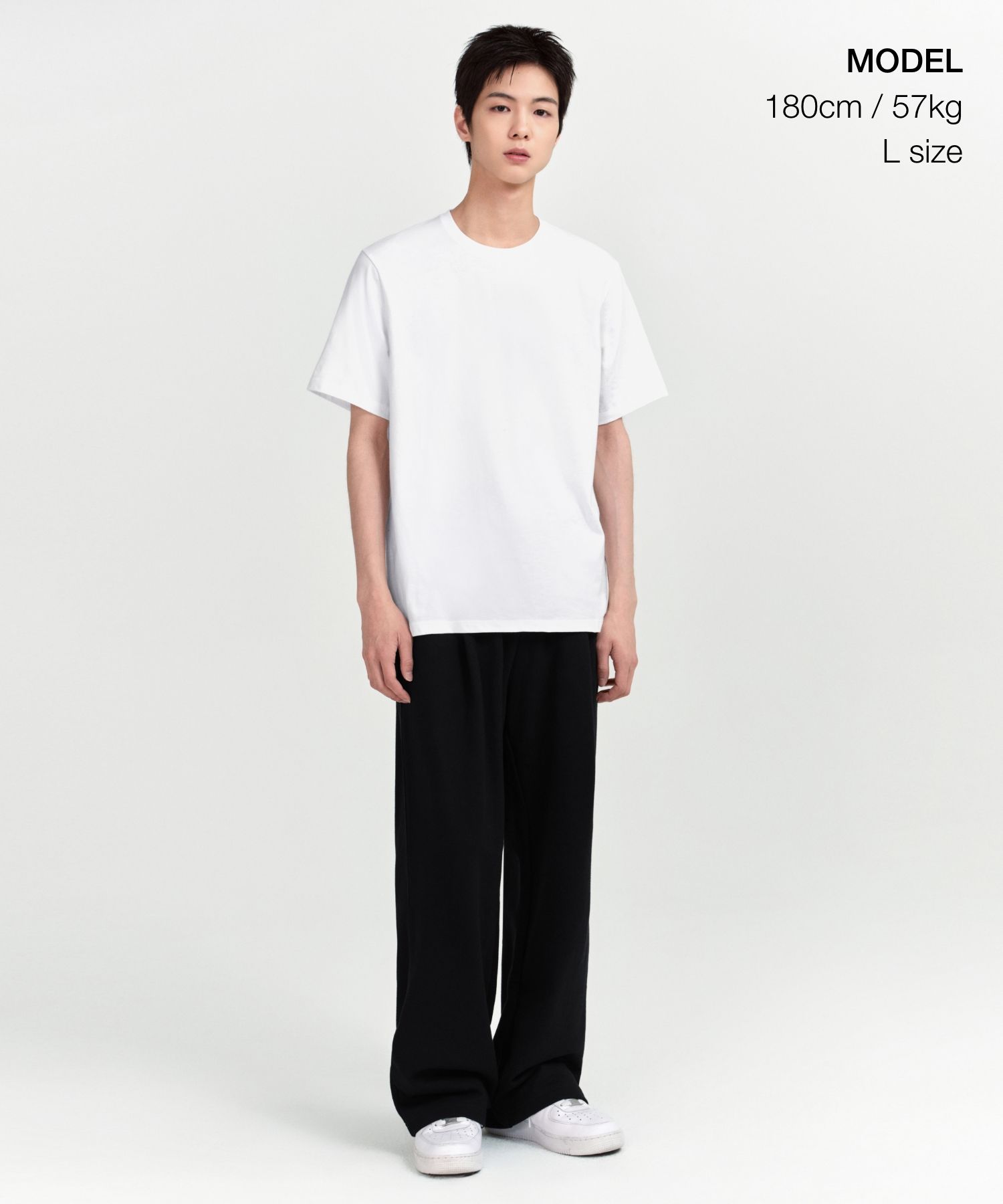 MUSINSA | MUSINSA STANDARD Basic Crew Neck T-Shirt [White]