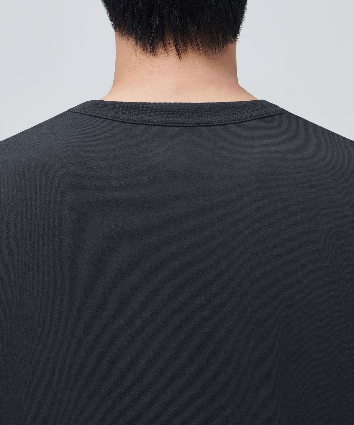 무신사 스탠다드(MUSINSA STANDARD) 크루 넥 7부 티셔츠 [다크 그레이]