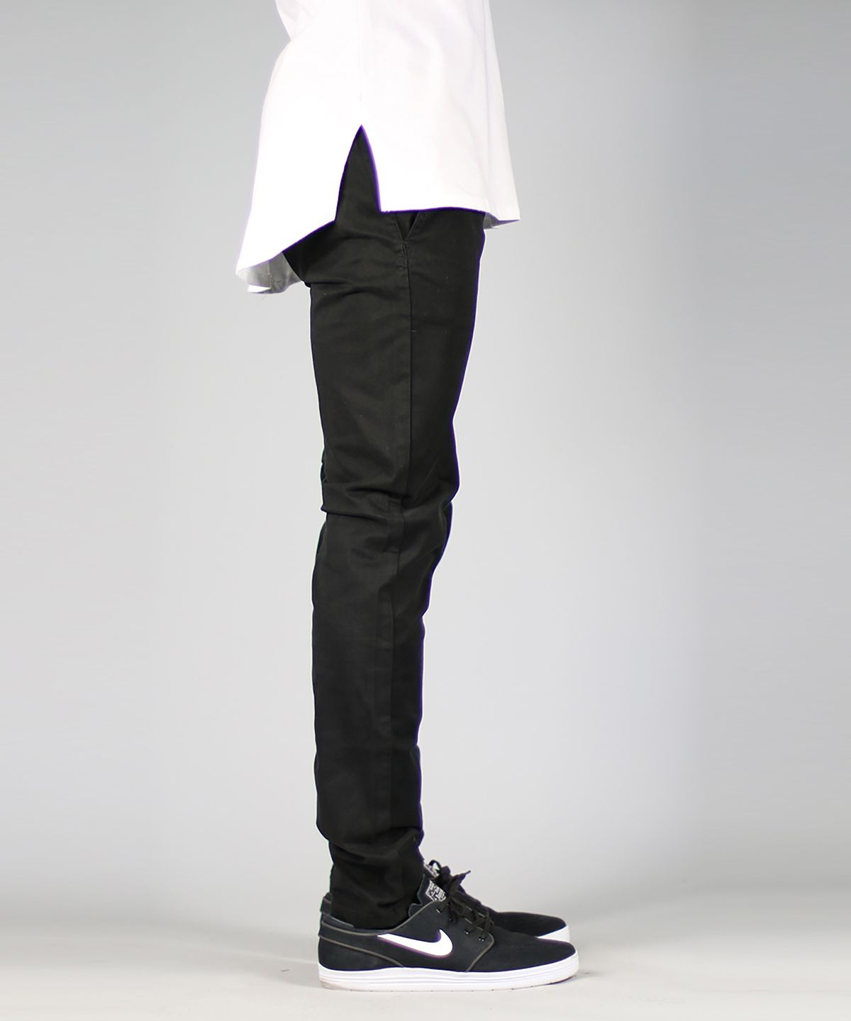 하이퍼 데님(HYPER DENIM) 블랙 스케이터 치노 팬츠