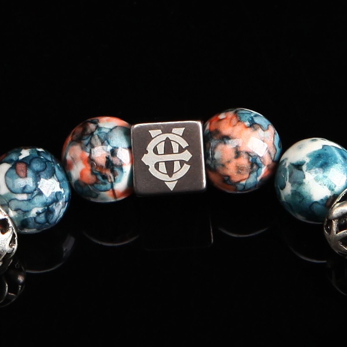 에잇볼륨(EIGHTVOLUME) EV 1 Bead Bracelet(Orangeblue)