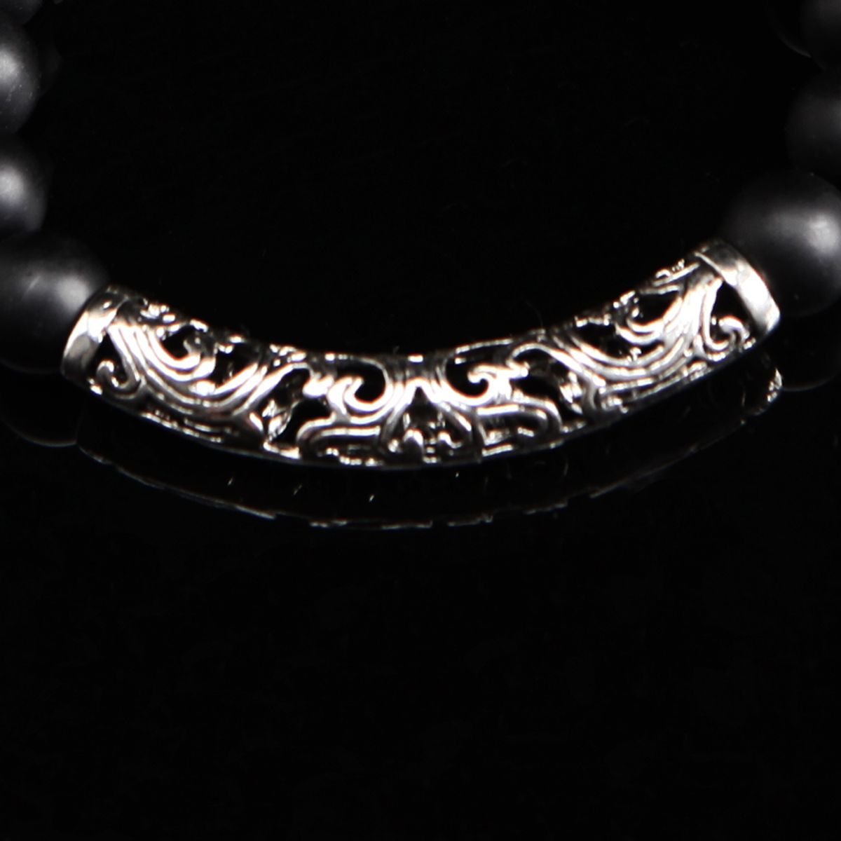 에잇볼륨(EIGHTVOLUME) EV Silver Pipe Bead Bracelet