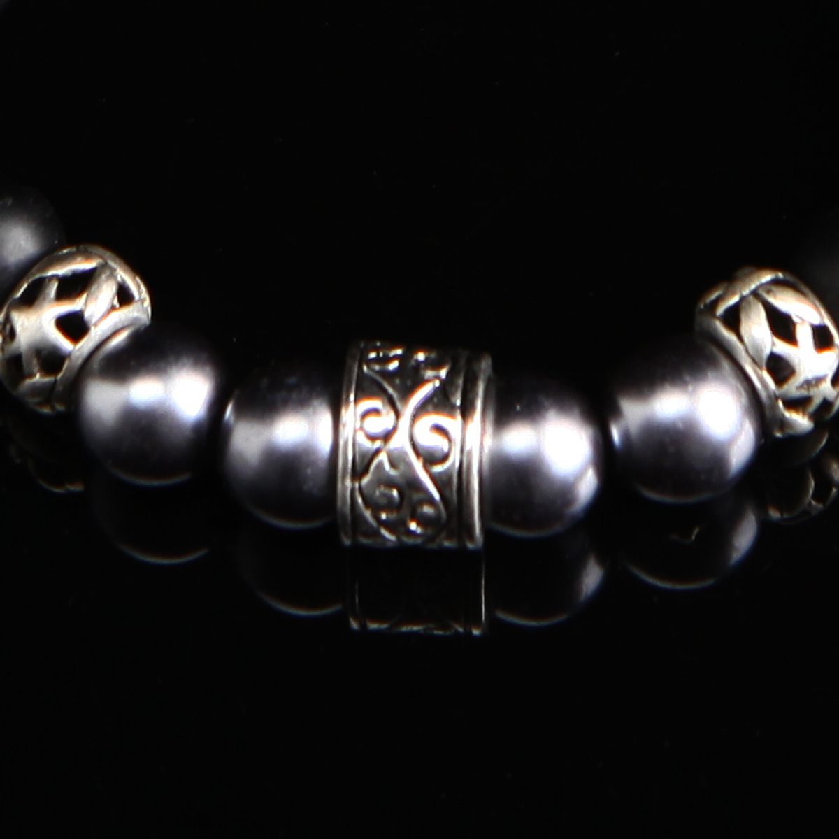 에잇볼륨(EIGHTVOLUME) EV Silver Ring Bead Bracelet (B&S)