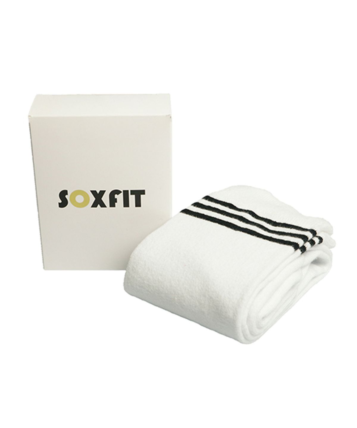 삭스핏(SOXFIT) 화이트 블랙 니하이삭스 니삭스