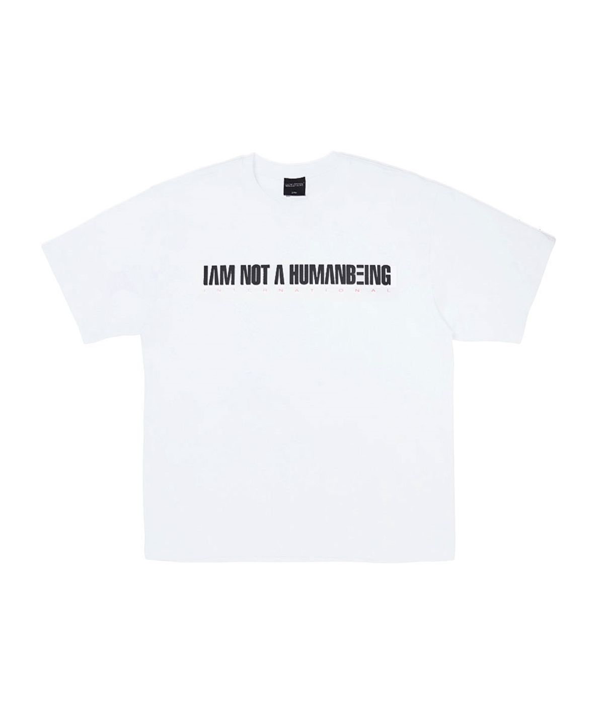 아임낫어휴먼비잉(I AM NOT A HUMAN BEING) I AM NOT A HUMANBEING Short Sleeve T-Shirt - WHITE