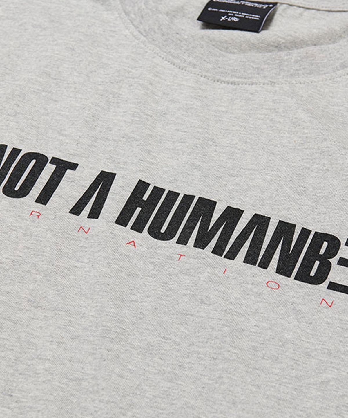 아임낫어휴먼비잉(I AM NOT A HUMAN BEING) I AM NOT A HUMANBEING Short Sleeve T-Shirt - GREY
