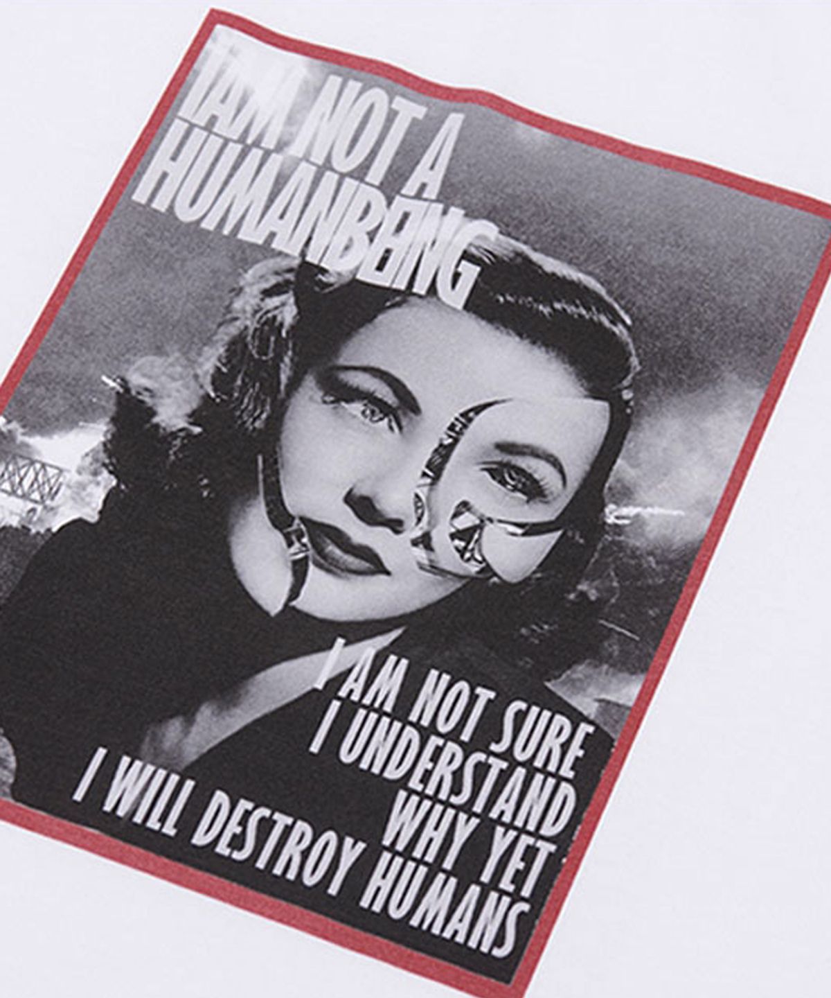 아임낫어휴먼비잉(I AM NOT A HUMAN BEING) Magazine Tee - WHITE