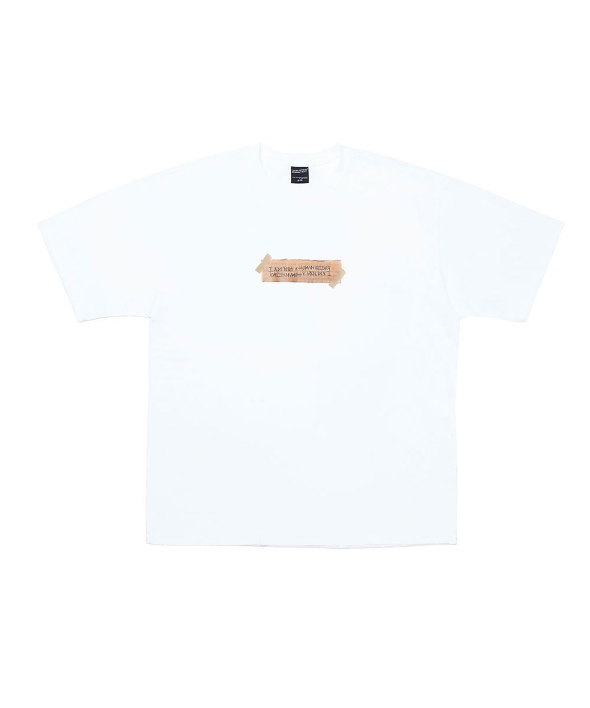 아임낫어휴먼비잉(I AM NOT A HUMAN BEING) Box Logo Tee - WHITE