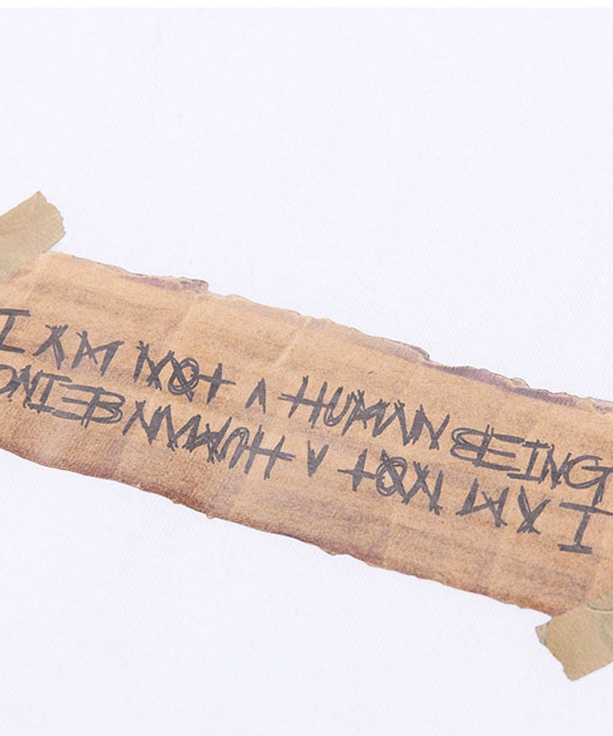 아임낫어휴먼비잉(I AM NOT A HUMAN BEING) Box Logo Tee - WHITE