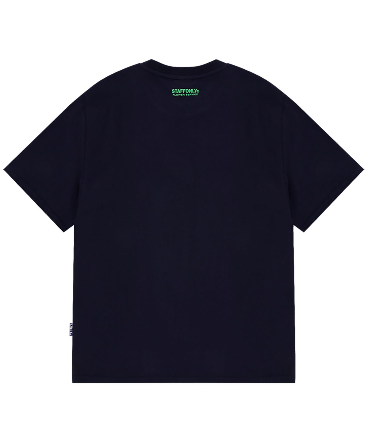 스텝온리(STAFFONLY) LITTLE FRESH FLOWER T-SHIRT (NAVY)