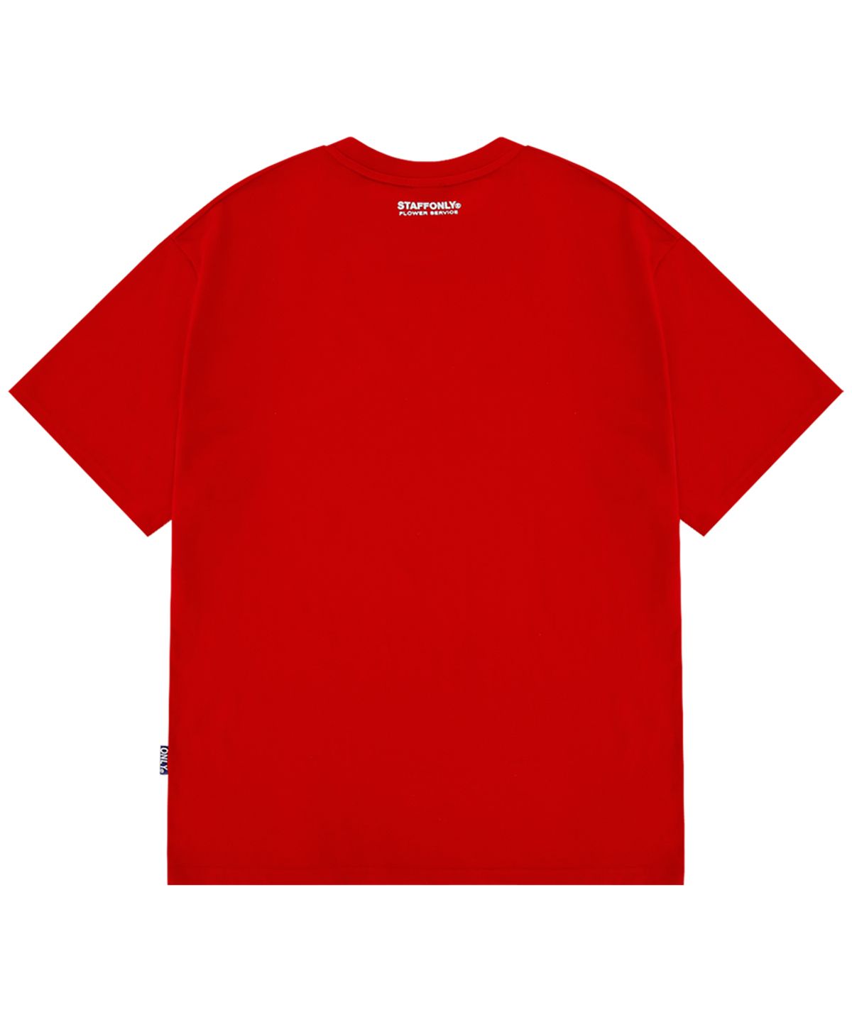스텝온리(STAFFONLY) PICK FLOWER T-SHIRT (RED)