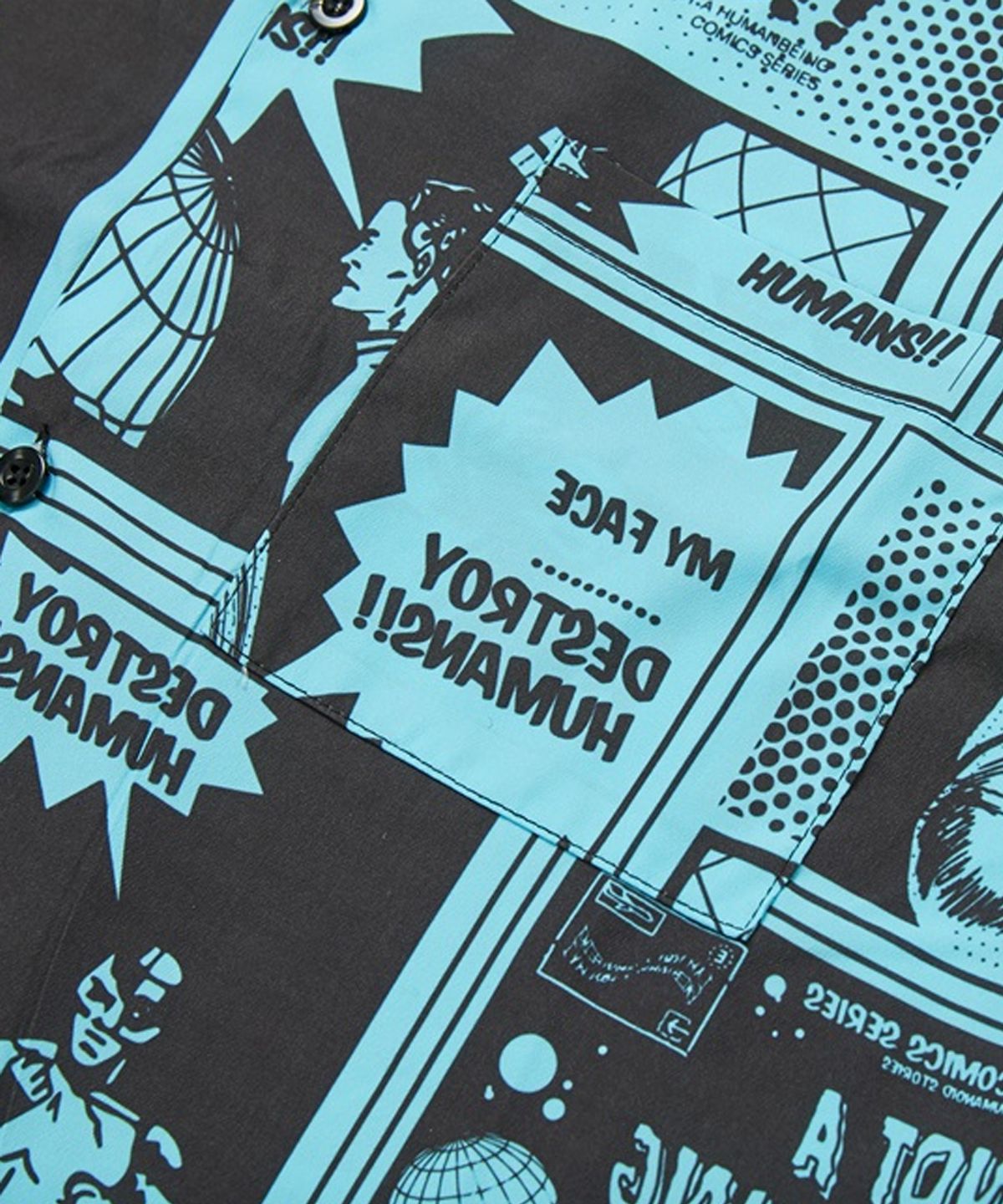아임낫어휴먼비잉(I AM NOT A HUMAN BEING) Comics Boardshirts - TEAL
