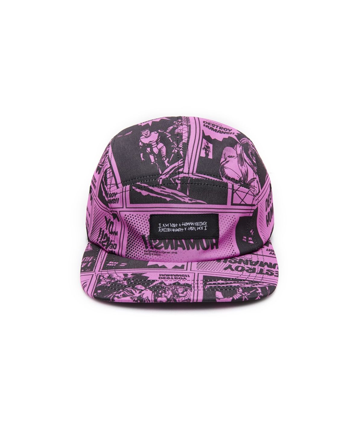 아임낫어휴먼비잉(I AM NOT A HUMAN BEING) Printed Camp Hat - DUST PINK