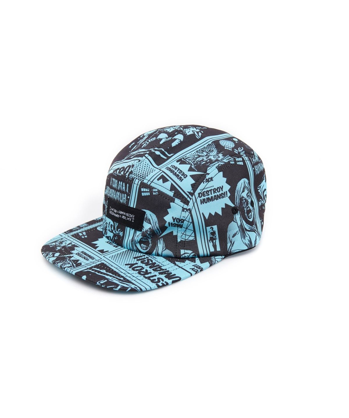 아임낫어휴먼비잉(I AM NOT A HUMAN BEING) Printed Camp hat - TEAL