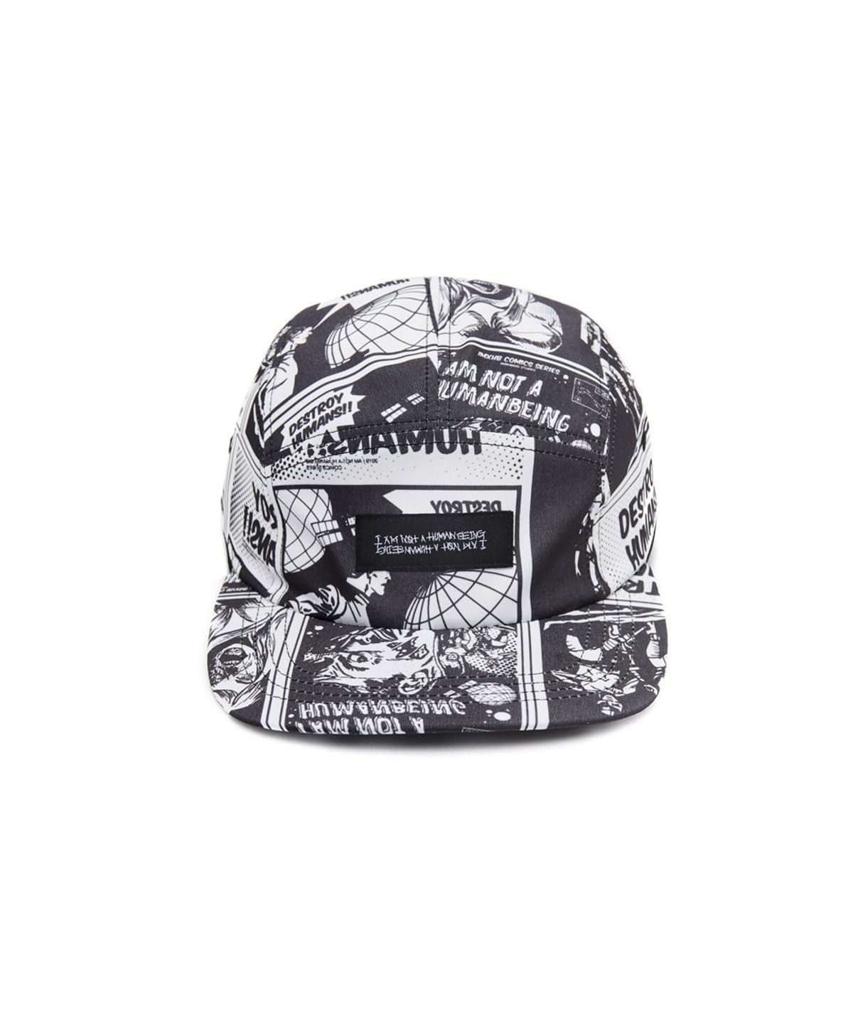 아임낫어휴먼비잉(I AM NOT A HUMAN BEING) Printed Camp hat - WHITE