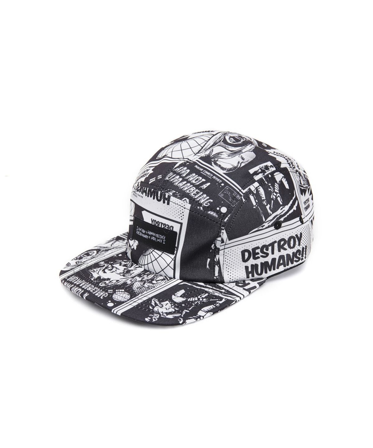 아임낫어휴먼비잉(I AM NOT A HUMAN BEING) Printed Camp hat - WHITE