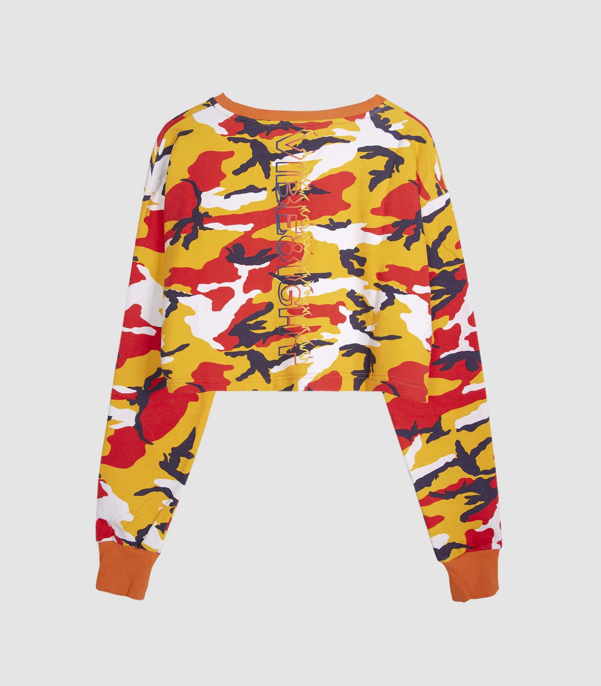 바이브레이트(VIBRATE) BLAZE LOGO CROP TOP (CAMO)