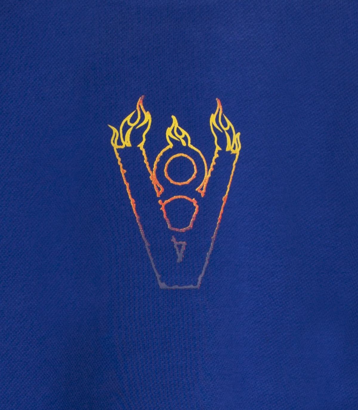 바이브레이트(VIBRATE) BLAZE LOGO CROP TOP (BLUE)