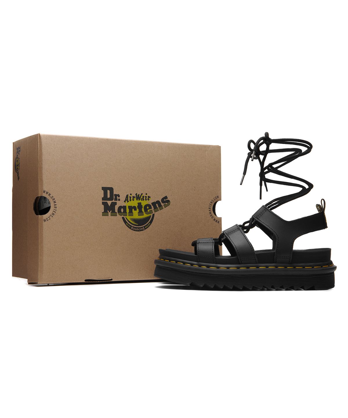 닥터마틴(DR.MARTENS) 나틸라 블랙 샌들  / 24641001