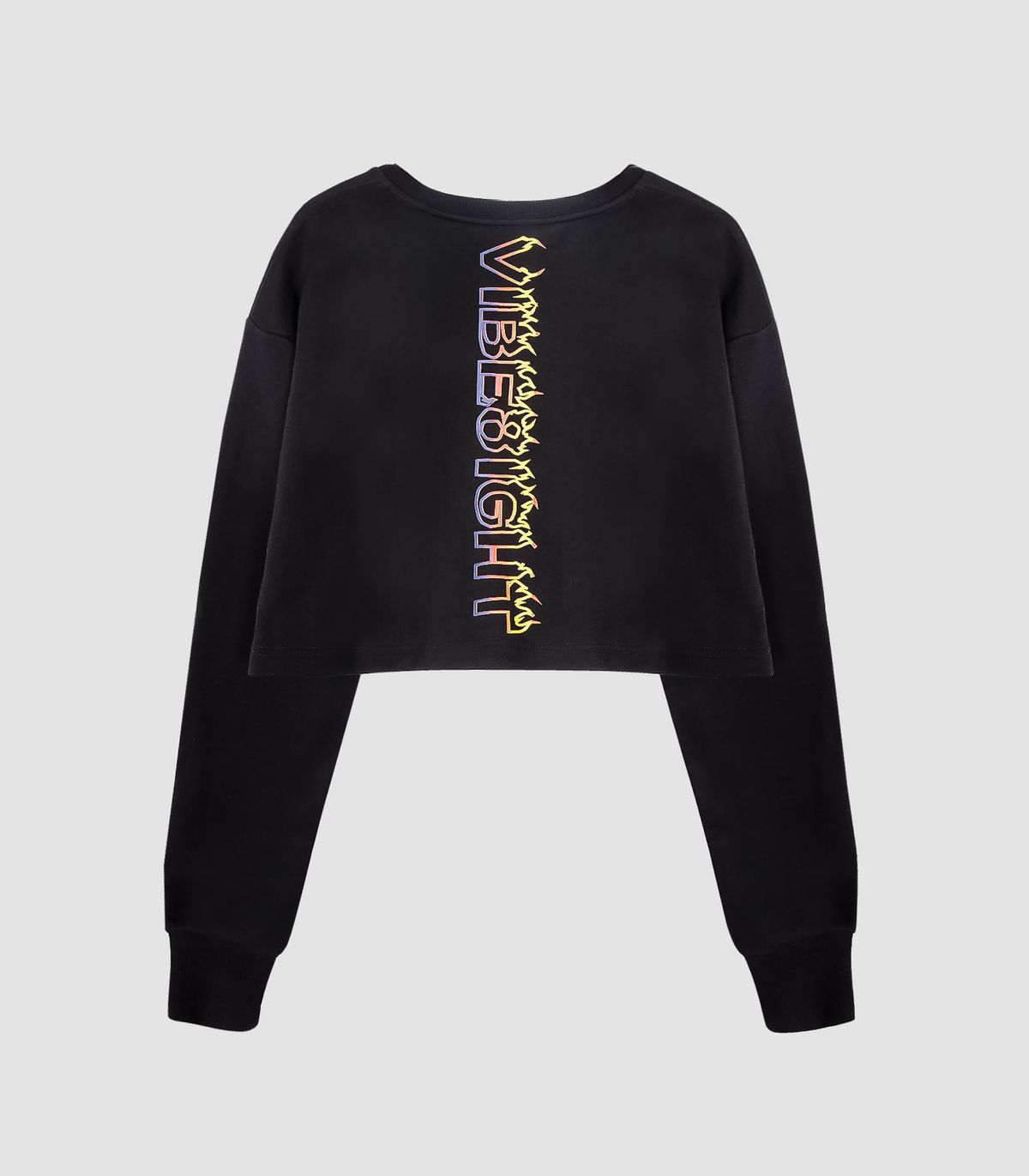 바이브레이트(VIBRATE) BLAZE LOGO CROP TOP (BLACK)