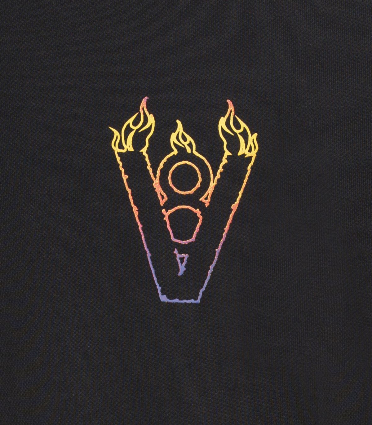 바이브레이트(VIBRATE) BLAZE LOGO CROP TOP (BLACK)