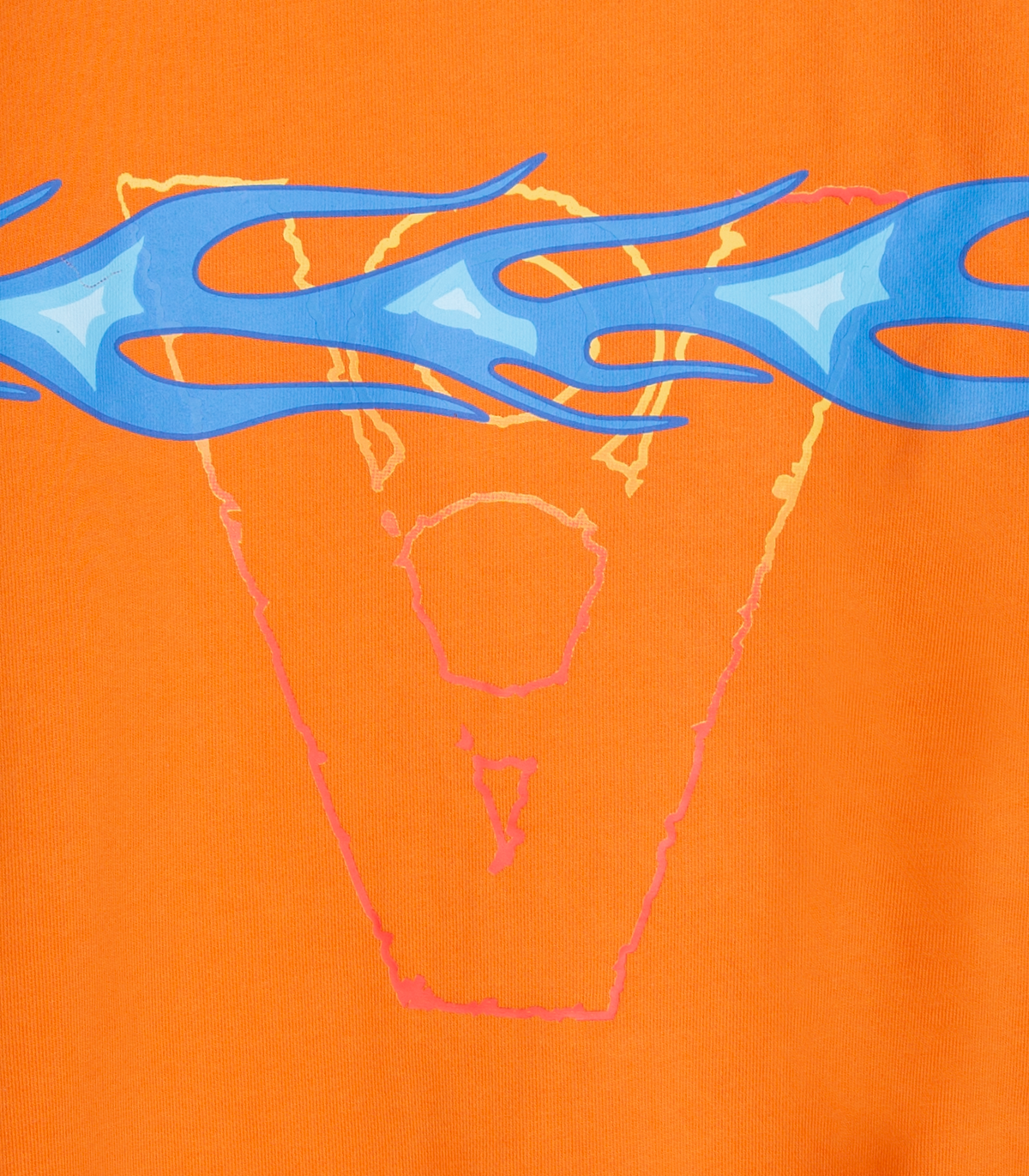 바이브레이트(VIBRATE) FLAME LINE SWEAT SHIRT (ORANGE)
