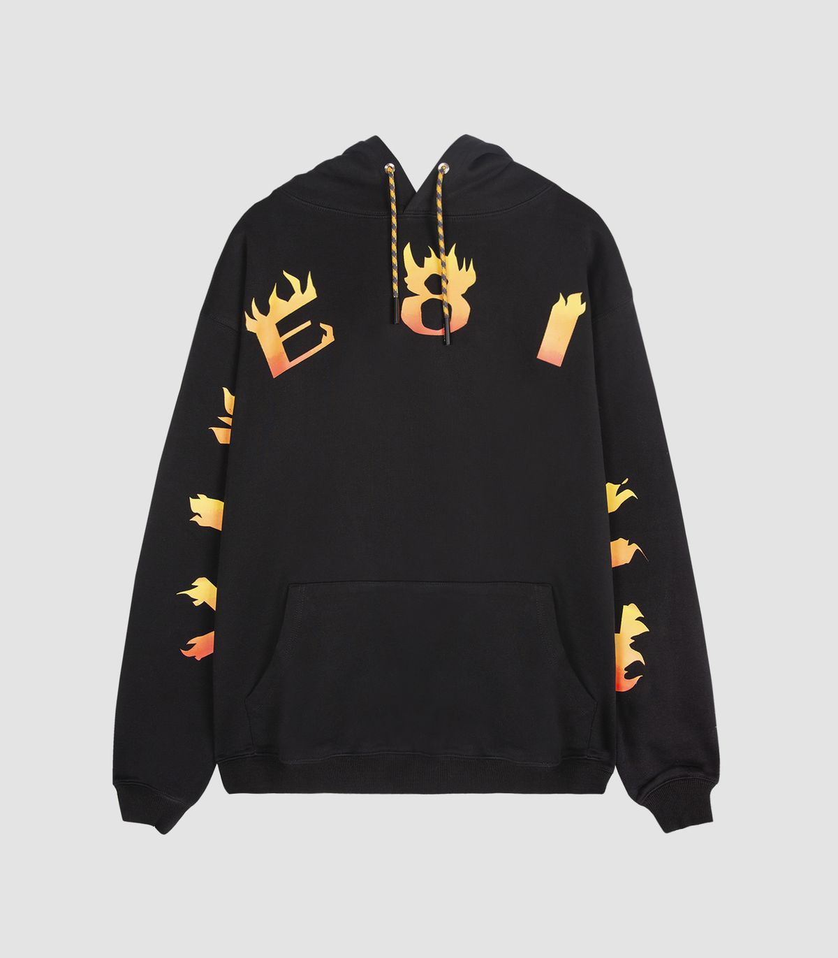 바이브레이트(VIBRATE) VIBE8IGHT ON CHEST HOODIE (BLACK)