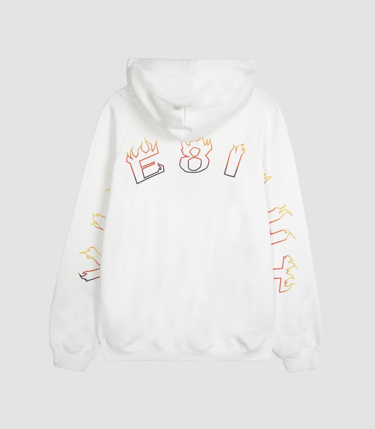 바이브레이트(VIBRATE) VIBE8IGHT ON BACK HOODIE (WHITE)