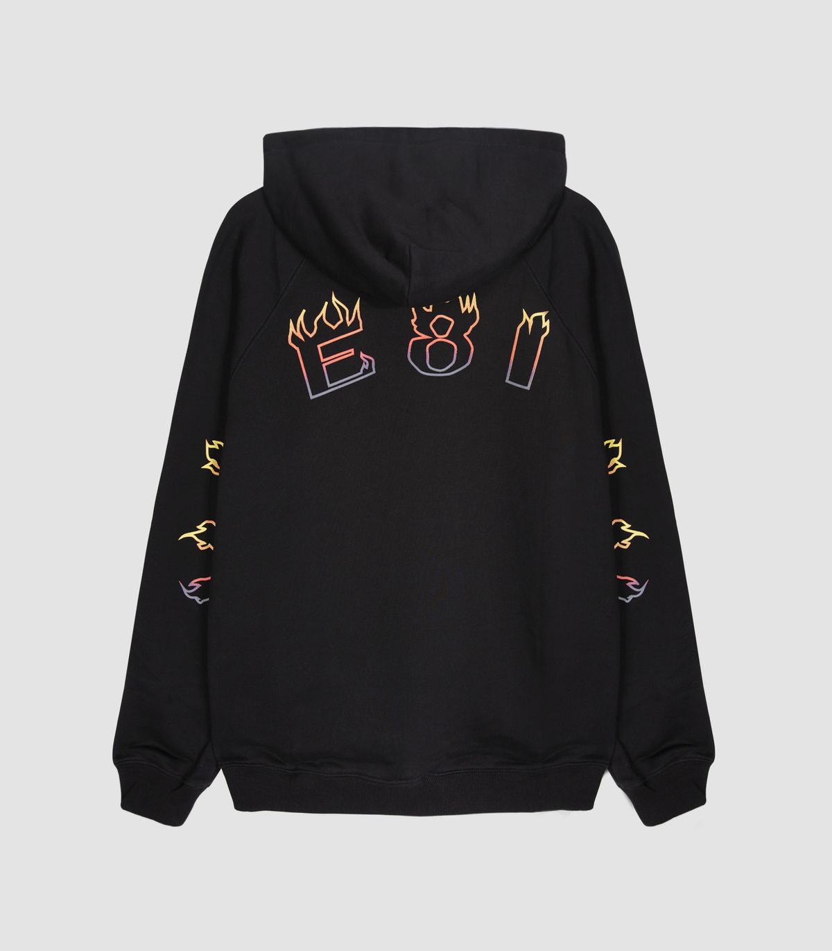 바이브레이트(VIBRATE) VIBE8IGHT ON BACK HOODIE (BLACK)