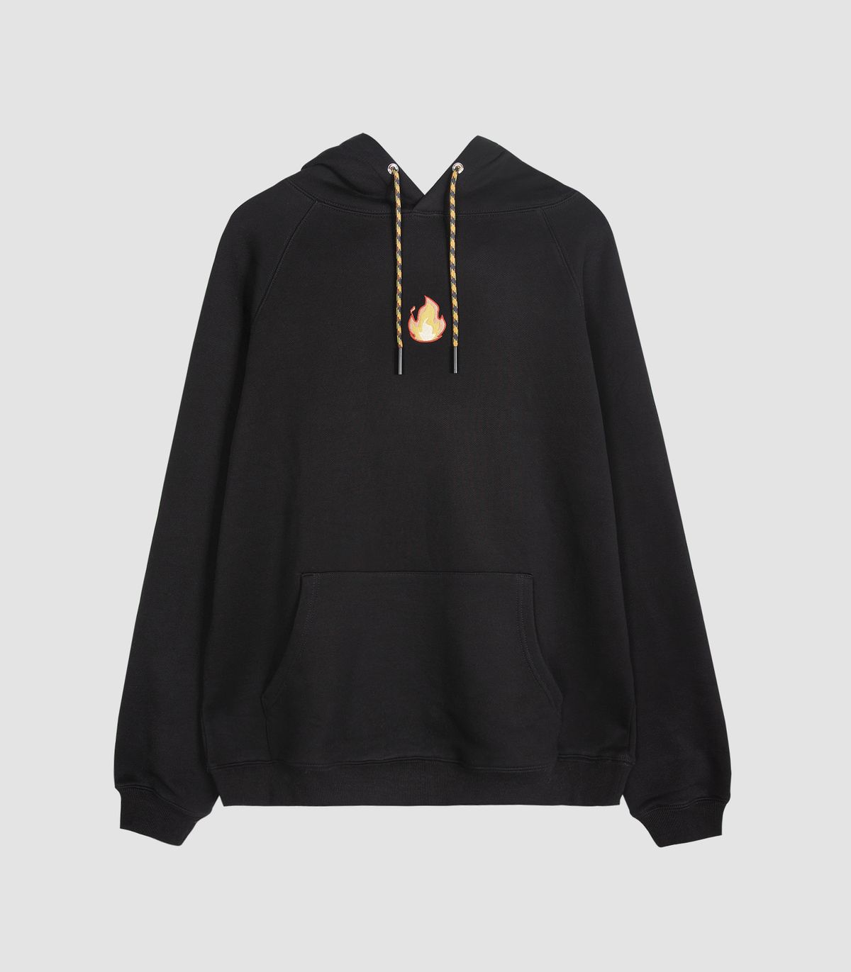 바이브레이트(VIBRATE) MINI FLAME BASIC HOODIE (BLACK)