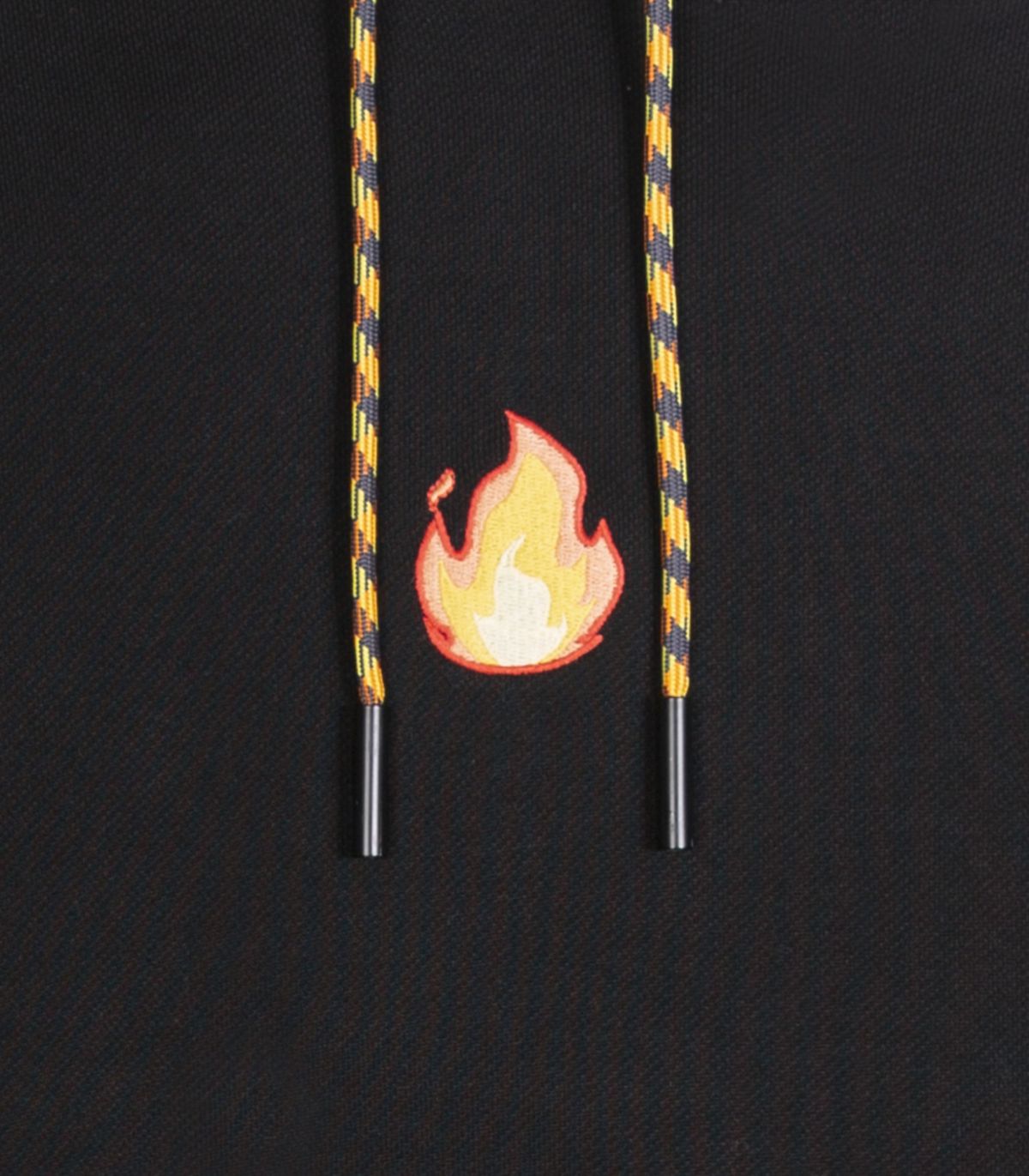 바이브레이트(VIBRATE) MINI FLAME BASIC HOODIE (BLACK)