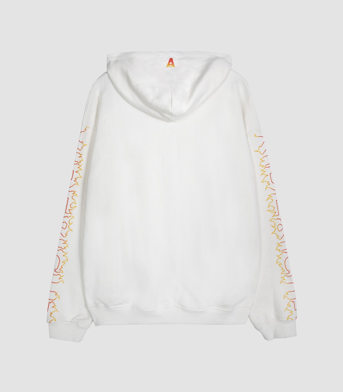 바이브레이트(VIBRATE) BLAZE LOGO HOODIE ZIPUP (WHITE)