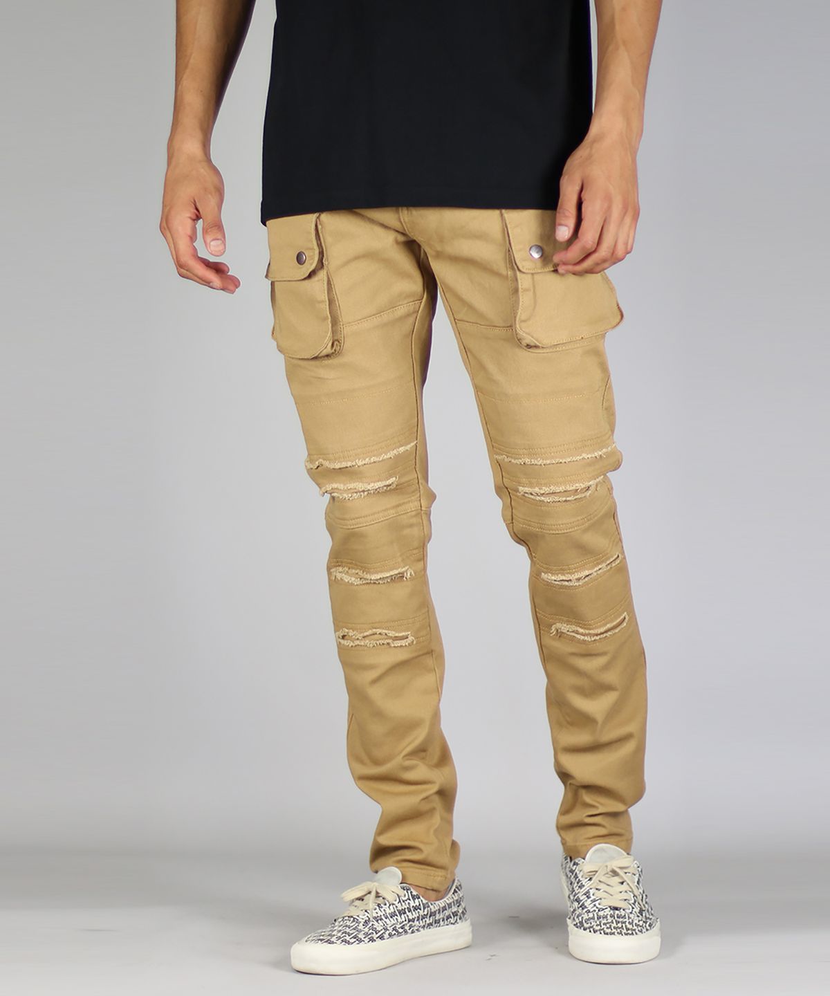 하이퍼 데님(HYPER DENIM) 카멜 카고 팬츠
