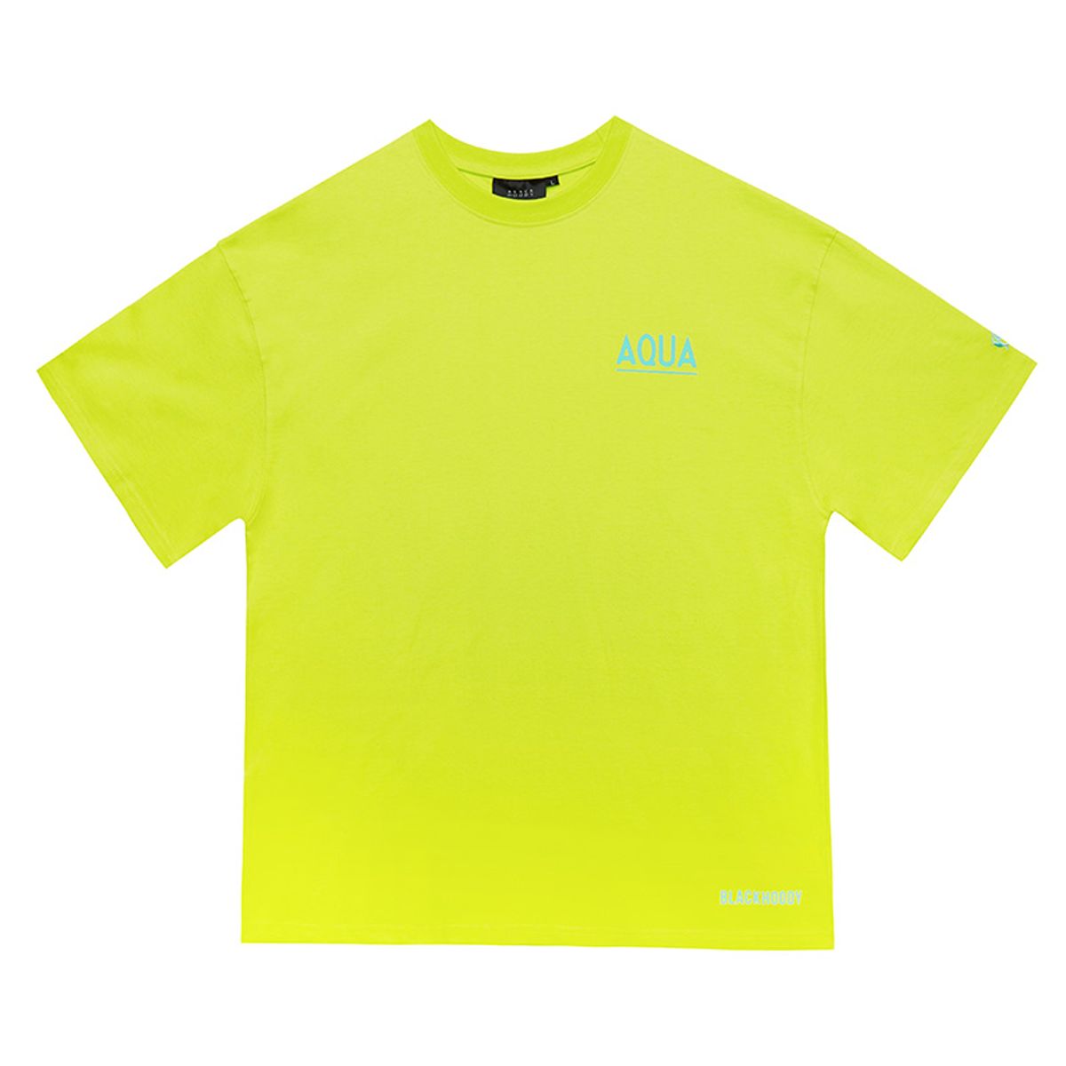 블랙후디(BLACK HOODY) AQUA 1/2 TEE LIME