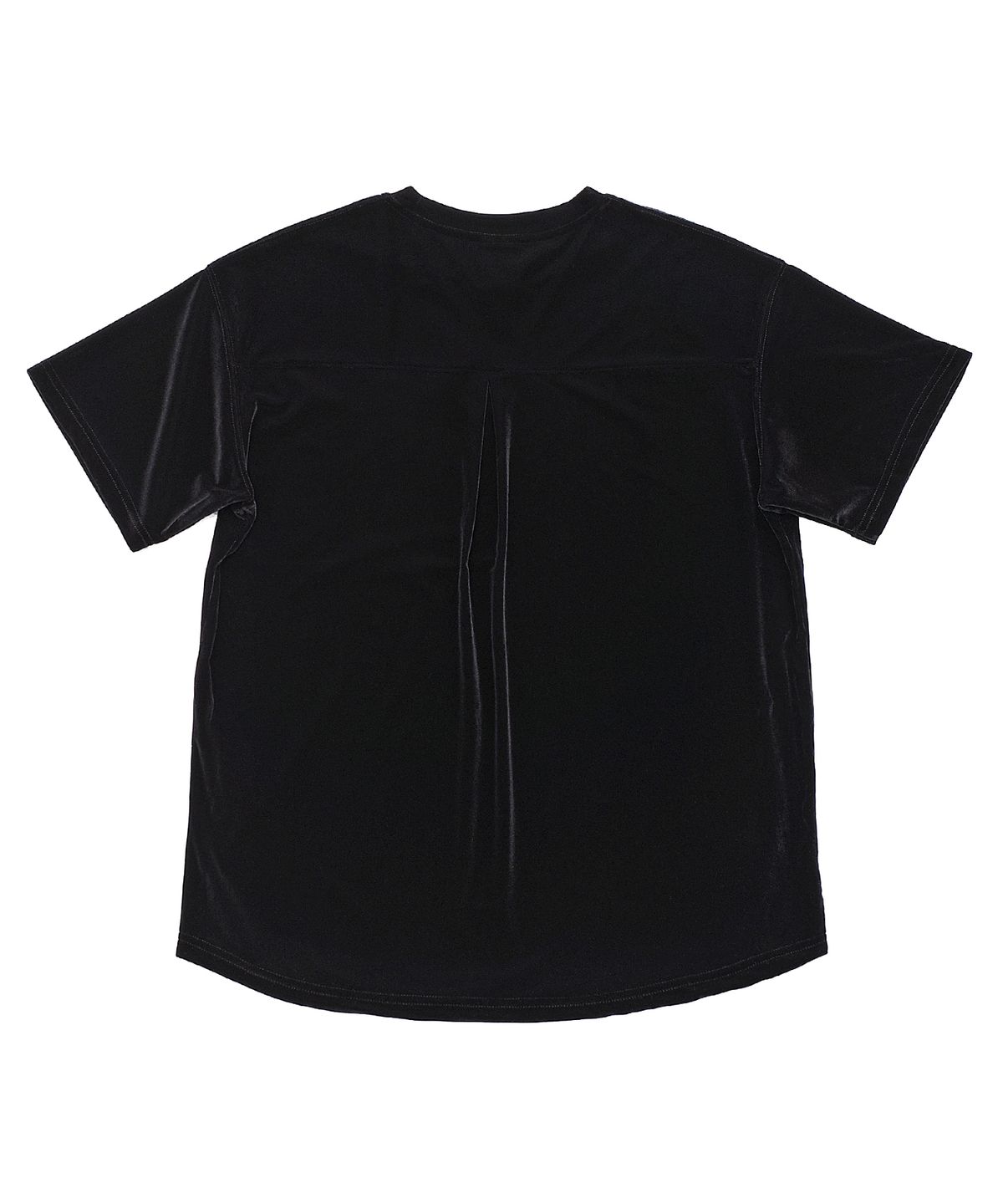 어낫띵(A NOTHING) DROP-SHOULDER VELVET 1/2 TEE (Black)