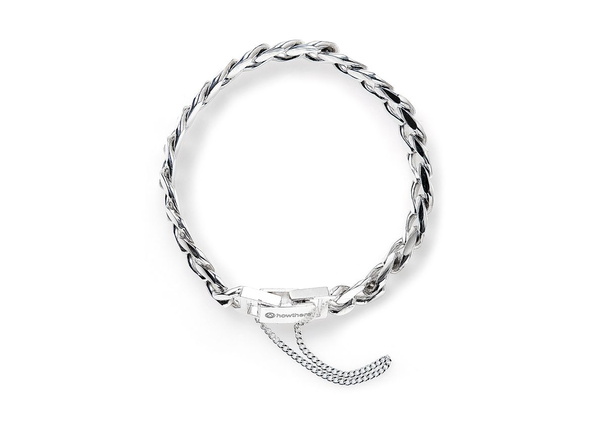 하우데어(HOWTHERE) 실버체인팔찌 ring my bell - masculine silver chain