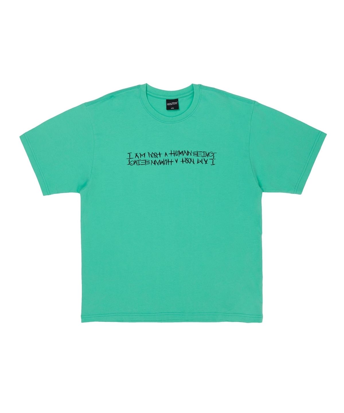 아임낫어휴먼비잉(I AM NOT A HUMAN BEING) BASIC LOGO TEE - MINT